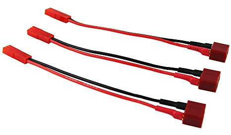 OliYin 3 stücke Weibliche Deans T-Stecker zu Weiblich JST Stecker Adapter 10 cm 20awg Draht (Packung von 3)