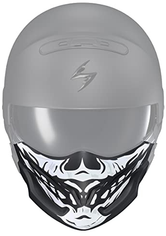 Scorpion Covert Totenkopf-Gesichtsmaske für Erwachsene, Einheitsgröße, Schwarz/Weiß