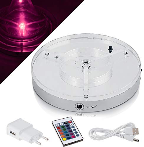 DILAW® LED Untersetzer Big Size Ø 20 cm - mit Fernbedienung 16 Farben