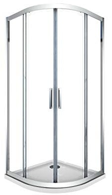 Box Doccia Curvo Semicircolare Tondo Vetro 6 mm Anti-calcare H.190 (77,5-79 H.190 cm)