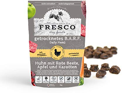FRESCO Dog Dry Barf, Comida Perros, Daily Menú de pollo con remolacha, manzana y zanahorias, 2500 g