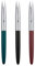 3 PCS Hero 329-2 Fountain Pen Set, Fine Nib with Different Color (Black, Red, Green)
