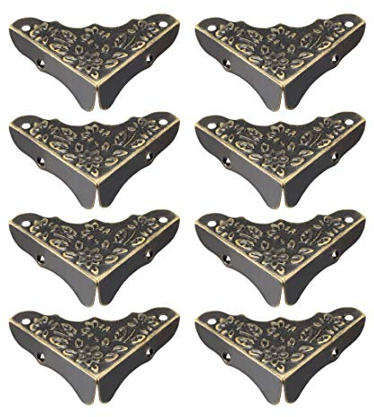 sourcing map Schreibtisch Eckenschutz Tischkantenschutz Abdeckung Metall 38 x 38 x 12 mm - 8 Stück