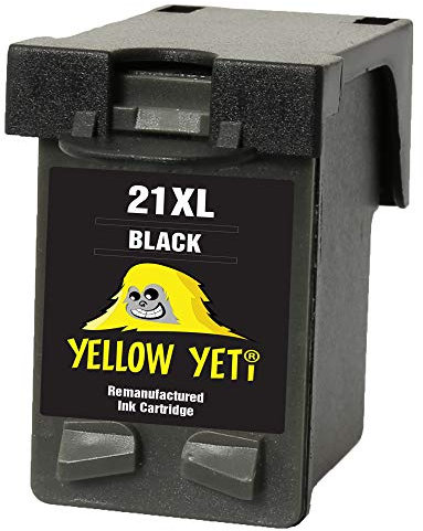 YELLOW YETI Ersatz für HP 21XL 21 XL Druckerpatrone Schwarz kompatibel für HP Deskjet F2120 F2180 F2280 F335 F375 F380 F390 F4180 F4190 3940 D1460 D1530 D2360 D2460 Officejet 4315 4355 PSC 1410 1415