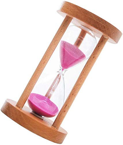 Sablier 10/15/30 Minutes avec Cadre en Bois, décoration, minuteur pour Cuisson, Masque, Yoga, Jeux, pour se brosser Les Dents, Bleu, 15 Minuten Bleu 15 Minuten