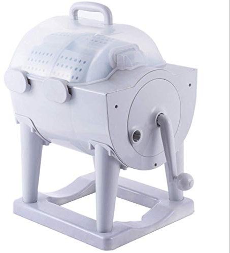 WOAIM Portable Non-Electric Manual Washing Machine Hand Cranking Counter Top Washer/Dryer Compact Design For Apartment, Hotel, Dorm, Camping Dorms