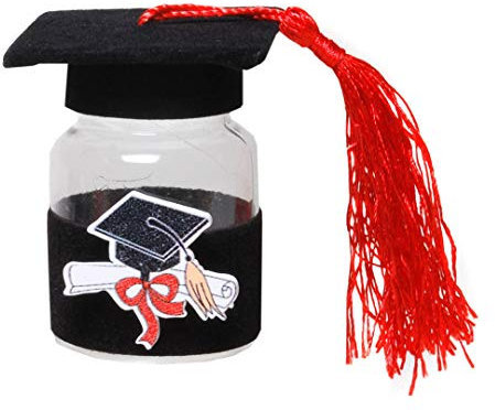 Udo Schmidt GmbH & Co Mini Hut PRÜFUNG Geschenk Studentenhut zum Befüllen , Kunststoff 6,5 x 7cm