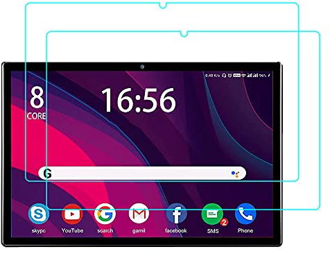 YHFZR Schutzfolie für DUODUOGO Octa Core Tablet 10 Zoll, [9H Härte] [2,5D Runde Kanten] [Anti-Kratzer] gehärtetes Glas Display Schutzfolie für DUODUOGO Octa Core Tablet 10 Zoll, 2PCS