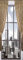A.Monamour Türtapete Selbstklebend Türfolie Türposter 3D Stadtgebäude Blick Durch Das Fenster Mit Vorhängen Vinyl Folie Türdeko Tapete Wandbild Türaufkleber Türtattoo 90 x 200 cm