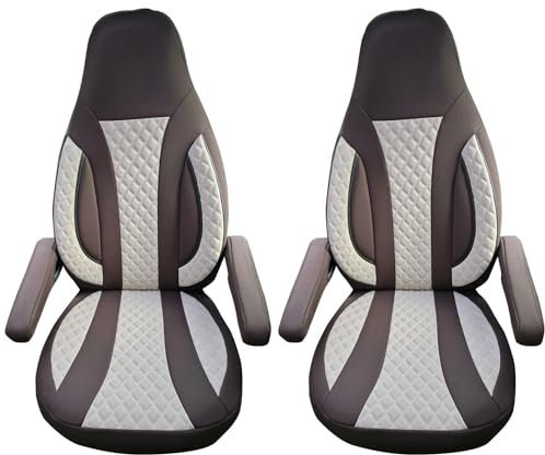 BREMER SITZBEZÜGE Schonbezüge Sitzbezüge kompatibel mit FIAT Ducato Citroen Jumper Peugeot Boxer in Braun/Beige | WPL411