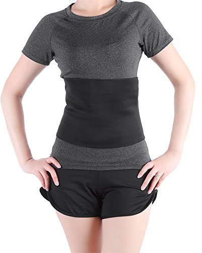 Brrnoo Bauchweggürtel Abnehmen Gürtel, Taille Training Gürtel, Sauna Fitness Schweißgürtel Bauch Fett Weg gürtel für Damen und Herren zum Schwitzen, Krafttraining und zur Rückenstabilisierung(XXL)