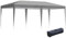 Outsunny Pop Up Gazebo 3 x 6m, Foldable Canopy Tent, Height Adjustable Wedding Awning Canopy w/Carrying Bag, Grey