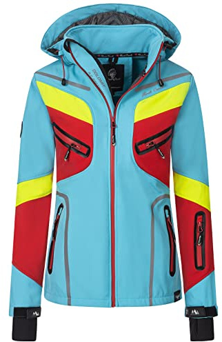 Rock Creek Softshelljacke Damen Outdoor Windbreaker D-465 | Wasserabweisende Übergangsbekleidung, funktionale Wanderjacke für Frauen, Camping, Freizeit und wechselhaftes Wetter