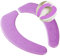 YANMENG Powerful Elongated Toilet Seat Warmer, Padded Toilet Seat Cushion, U-shaped Washable Portable Toilet Seat Cover, Purple