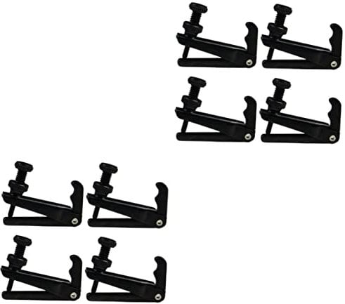 Vaguelly 8 Stück Regler Ukulele Tuner Violine Feineinsteller Saite Teile Komponente Messing Praktische Geige Liefert Full-Size Schwarz Ersetzen