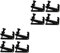 Vaguelly Lot de 8 régulateurs pour ukulélé, accordeur, violon, corde, violon, composant, laiton, pratique, accordeur de taille complète, pièces de violon, noir