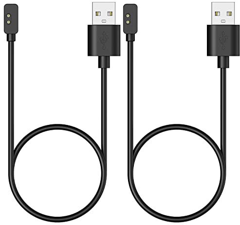 MoKo 2 Pack Chargeur Compatible avec Xiaomi Redmi Watch 3/2 Lite/Redmi Smart Band Pro/Mi Band 7 Pro, Station de Charge Magnétique avec Câble de Chargement USB de 100cm, Noir