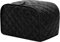 RAUKS Minimalist Toaster Cover Protection, 4 Slice, Black, Dustproof, Easy to Clean, Space Saving, Bread Use