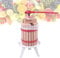 SUBTLETY 6L Manuell Obstpresse Weinpresse Saftpresse Tragbare Fruchtpresse Maischepresse Apfelpresse Obstmühle mit Handkurbel & Pressnetz für Beeren Fruchtsäfte Obstweine Apfelsaft