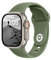 ELETTRONEO SB Cinturino per Apple Watch Ultra 2 49mm, Serie 10 46mm, 9 8 7 45mm 41mm, SE 6 5 4 44mm 40mm, 3 2 1 42mm 38mm Donna Uomo Band Bracciale Sport Silicone, Verde Oliva