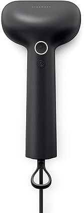 Steamery Handheld Clothes Steamer Cirrus X | 1200W | UK Plug | Stainless Steel Mouthpiece| 20-Second Fast Heat Up | Removes Creases & Wrinkles | Black