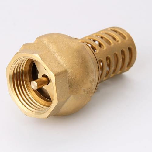 Messing-Bodenventil, Rückschlagventil, Einweg-Vertikal-Fußventil, geeignet für den Anschluss an Wasser, Öl, Dampf(DN25)