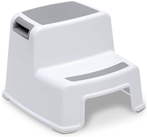 BUDDLEY Tritthocker Kinder, Toilette Kinder, Tritthocker Toilette, Hocker, Stufe, Toilettenhocker, Toilettenhocker Kinderstufe, Küchenhocker 2 Stufen, Kunststoff