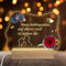 Miofula Ewige Rose Geburtstagsgeschenk für Frauen, Acryl Nachtlicht LED Lampe Geschenk für Paare, Ewige Blume Liebes Geschenke für Freundin, Ehefrau zum Valentinstag Hochzeitstag Jahrestag Weihnachten