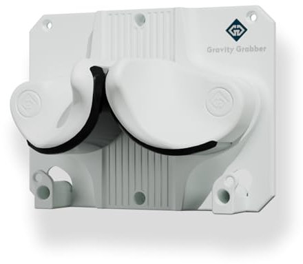 Gravity Grabber Ultimatives Ski- und Snowboard-Wandregal, sichere, rutschfeste Aufbewahrung, passend für jedes Ski-/Board, Garagenorganisation, Ski-Aufbewahrung, Snowboard-Aufbewahrung,