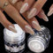 GZSYY Pearl Chrome Nagelpuder Mermaid Nail Powder 2PCS Aurora Ice Shimmer Chrome Pigment Pulver für Nägel