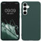 kwmobile Hülle kompatibel mit Samsung Galaxy A55 5G Hülle - weiches TPU Silikon Case - Cover geeignet für kabelloses Laden - Blaugrün