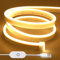 ShineBurky Neon Led Strip 2M Warmweiß, 3000K 5V USB Led Streifen, Led Streifen Aussenbereich mit IP67 und Dimmer für Küche, Garderobe, Spiegel, Heimdekoration, TV LED Hintergrundbeleuchtung