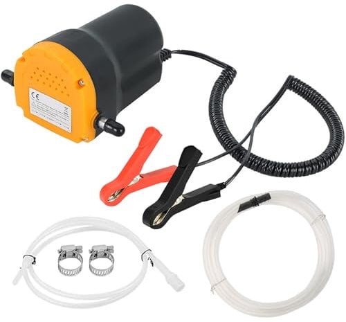 TONZACK Estrattore della Pompa del Cambio dell'olio, Pompa dell'olio della Pompa Diesel 12V 80W,Pompe del Carburante della Pompa di trasferimento del Carburante(Non pompare Acqua, Benzina)