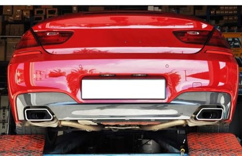 CYBFC Endstuck Auspuff für BMW F10 F11 F12 F13 535i 535d 640i 640d 550i 650i, Auspuffblenden Edelstahl Auto Endstück Endschalldämpfer Spitze Endrohrblende,A