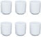 UNIQUE HOME LIVING Egg Cup/Toothpick Holder, Set of 6 Porcelain Egg Cups, Hard Soft Boiled Egg Holder, Kitchen Dinnerware Breakfast Egg Cups 5.8 x 5.3cm - White