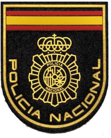 Parche Rubber y Felpa Policia Nacional 9 cm