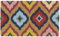 MY MAT Coir Bright Ikat Door Mat, Perfect for Indoor and Outdoor Use, Large Welcome Mat, 45x75cm