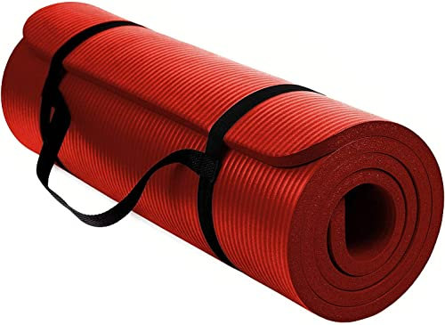 TechFit Yogamatte Rutschfest für das Fitnessstudio zu Hause - Pilates Matte für das Heimtraining, Yoga Matte Dicker für Frauen,Fitnessmatten,Campingmatte, Perfekt für Aerobic, Streckung 180X60, 10mm
