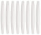 sourcing map 8pcs Car Door Edge Guards Protectors Anti-Collision Side Door Edge Protector Trim Strip Anti-Scratch Universal Vehicle Exterior Accessories for Cars SUV Pickup Truck, White