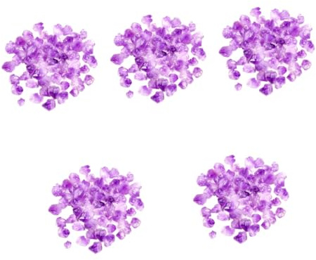 DECHOUS 5 Pezzi1 Pietra aromaterapica Ametista Perle di Cera Crudo Arte Viola vocich Decorazioni Matrimonio Piccoli Cristalli Ornamento da tavola in Cristallo Pietra di Cristallo Violet