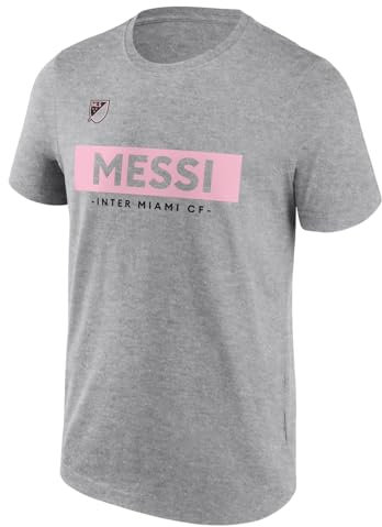 MLS Messi Inter Miami Block T-shirt pour homme, Gris (Sports), M