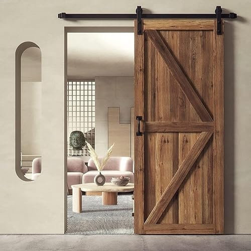 Kit Sistema Scorrevole Industrial Nero per Porta Singola – Portata Max 80 kg – Binario 200 cm – Stile Moderno – Kit Completo in Acciaio al Carbonio