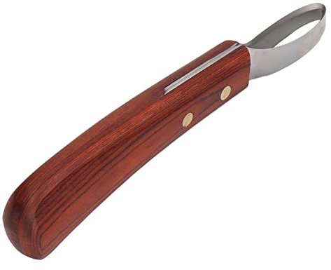 Segutage Herramienta Recortar Pezuñas Caballo, Cuchillo Pezuñas Acero Inoxidable, Madera Goma Cuchilla Doble Filo Pezuñas, Juego Cortadores para Caballos Cascos Duros de Burros