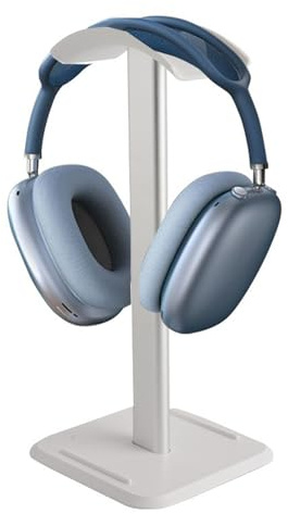 Ziyonix Universeller Kopfhörer Ständer, Headset Halterung aus Aluminium, Gaming Kopfhörer Halter, Desktop Headset Halter für Alle Kopfhörers (Weiß)