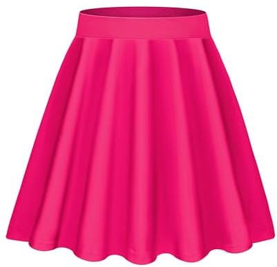 Lovasy Gonna Corte Donna Sexy Mini Gonne Plissettata Curvy Svasato A-Line Base Gonna Skater Elastico Vita per Festa Ufficio Campus e Quotidiano