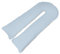 Lancashire Textiles Big C U Maternity Pregnancy Pillow Case – 150 X 35 cm U Shaped Orthopaedic Pillowcase Cover, Zip Fastening – Super Soft Snug Cuddles for Nursing Mothers – Sky Blue Pillowcase