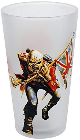 KKL Iron Maiden Unisex Trooper Weizenbierglas, Glas,