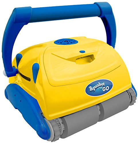 Aquabot Bravo GO Limpiafondo Automático de Piscina, Amarillo, 38x48x26 cm