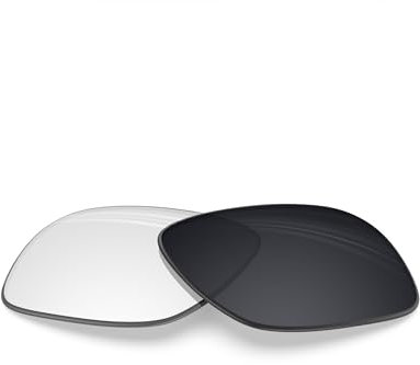 BlazerBuck Anti-salz Ersatzgläser für Oakley Holbrook OO9102 - Klares Schwarz Photochrom
