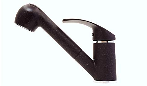 Niederdruck Küchenarmatur Anthrazit Schwarz mit Brause Armatur